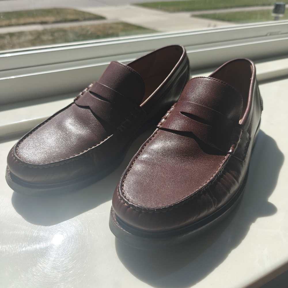 Cole Haan Brown Leather Penny Loafers Size 9